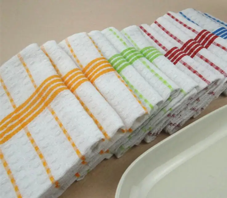 

12pcs/pack Dishcloth Tableware Cleaning Cloths Kitchen Swab Kitchen Towel Pure Cotton Super Absorbent 30x30cm