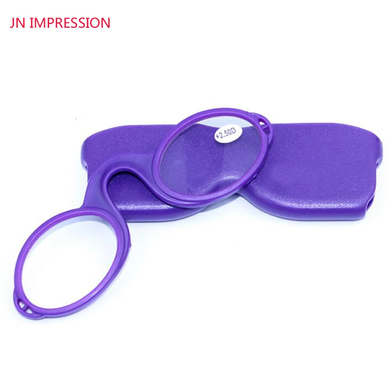 Buy JN IMPRESSION Titanium Mini hanging Neck Reading Glasses Clip Nose Round