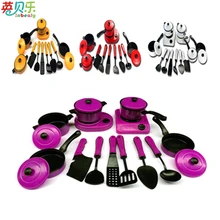 Kids Kitchen Set Pretend Play Kitchen Utensils Toys Educational Kids Toy Artificial Tableware Cooking Pots Children Pans Foo