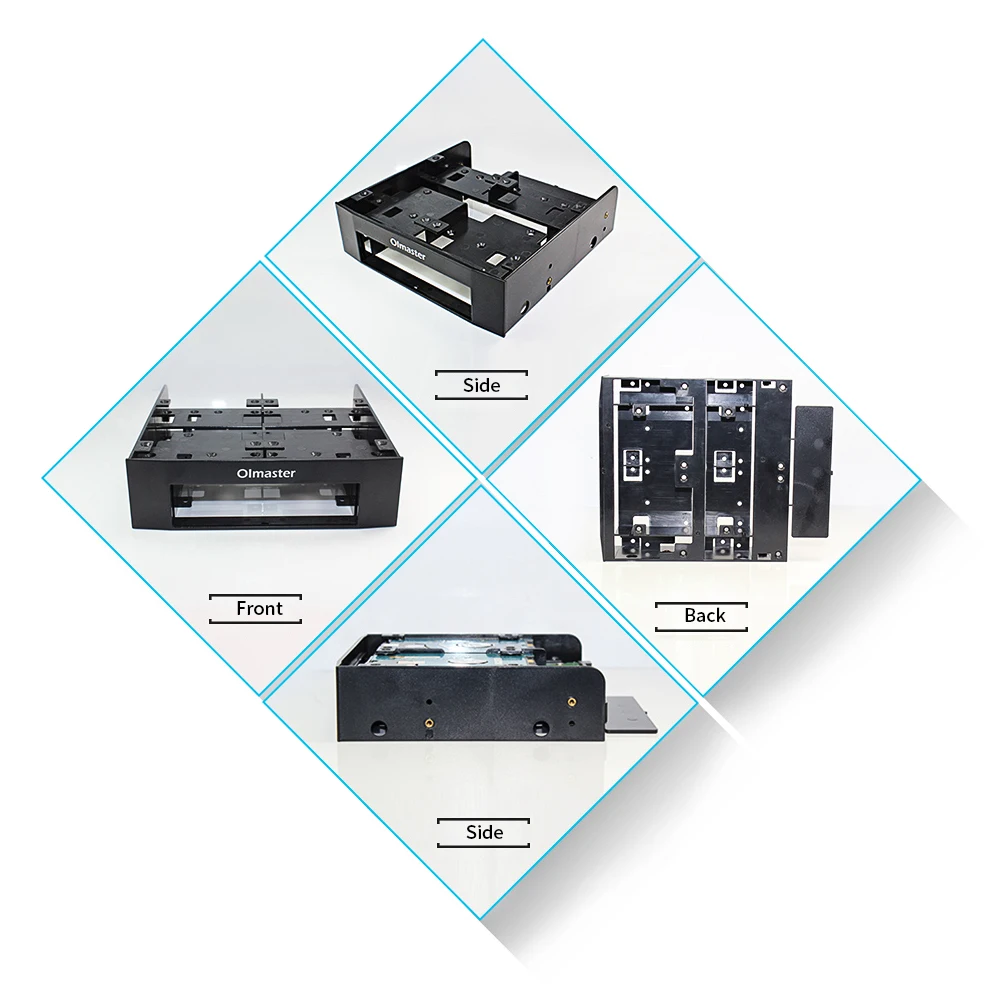 OImaster многофункциональное сочетание многофункциональных стоек для преобразования жесткого диска, стандартное 5,25 дюймовое устройство для 2," 3,5" жесткого диска