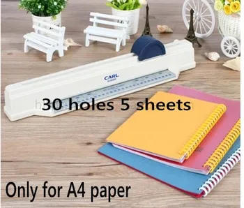 

Paper hole punch machine 30 holes 5 sheets one time A4 size comb binding machine