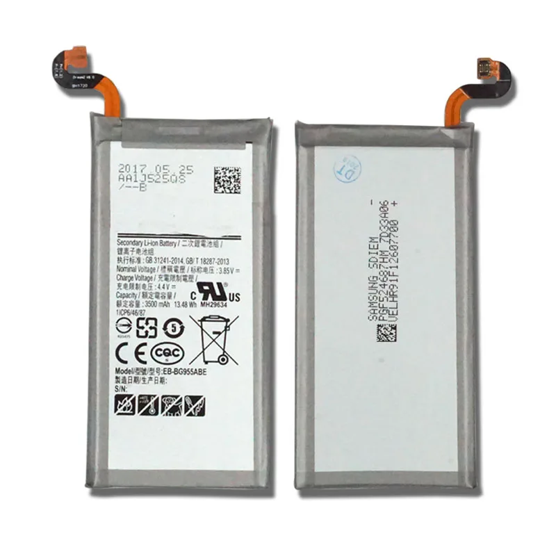 

EB-BG955ABE Phone Lithium ion Built in Battery for Samsung Galaxy S8 Plus S8+ G955 G955F G955A G955T G955S G955P 3500 mah+Tools