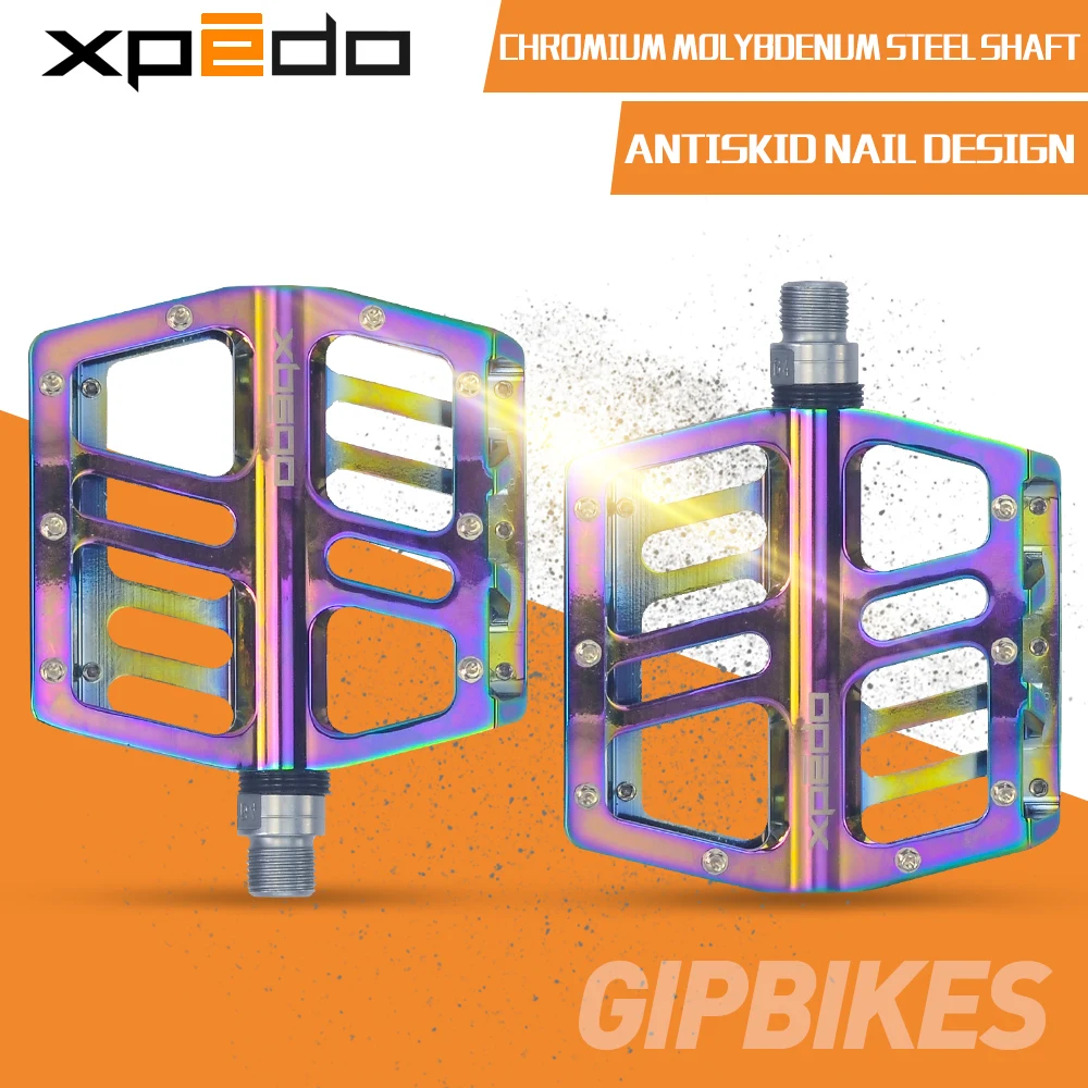 Wellgo Xpedo XMX26MC Ultralight Professional Hight Quality Bicycle Pedals Oil Slick Color plating