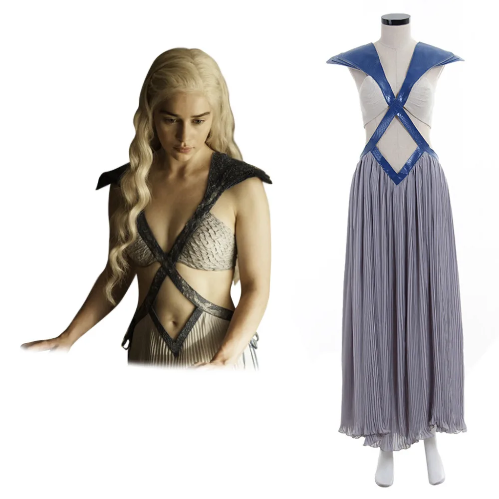 Женский костюм для косплея Daenerys Targaryen платье на Хэллоуин заказ| |
