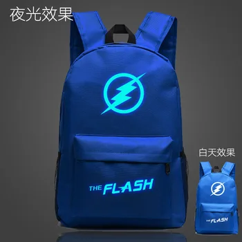 

IVYYE The Flash Logo Fashion Oxford Backpacks Shine Rucksacks Night Light Backpack Casual Luminous Travel Knapsack Unisex New