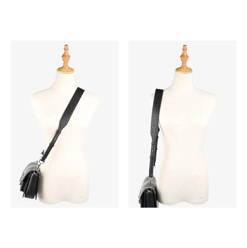 Модная сумка из спилка с леопардовым дизайном, регулируемый ремень для сумки, трендовая ручка для сумок, аксессуары