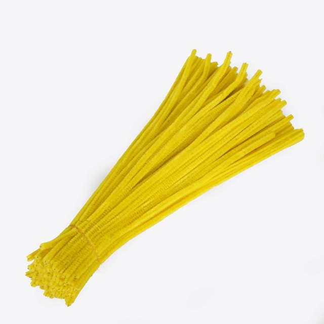 Chenille Stems Pipe Cleaners Children Kids Plush Educational Toy Crafts Colorful Pipe Cleaner Toys Handmade DIY Craft 100pcs