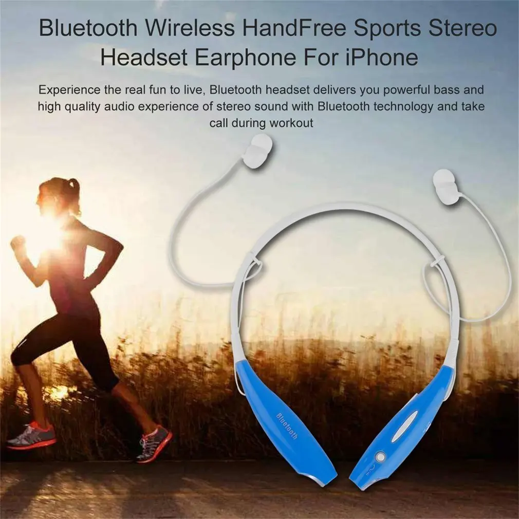 HV800, Спортивная стерео bluetooth-гарнитура, беспроводные наушники, наушники с шейным ремешком, наушники с Bluetooth для мобильного телефона, Bluetooth наушники