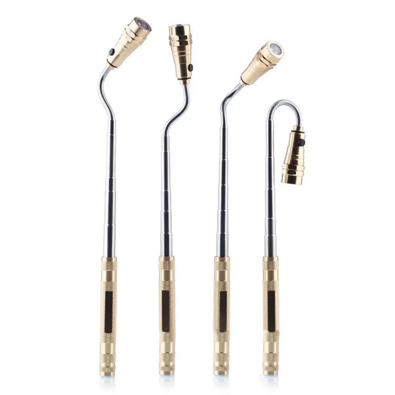 Long Flexible Torch Led Light Pick Up Telescoping Tool Claw with Magnet and LED Light Torch Flashlight Zaklamp 40DC115