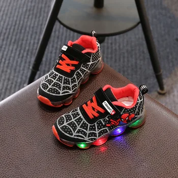 

Boys girls Children's luminous shoes sports sneakers outdoor Boys girls LED Soft bottom Non-slip luminous Baby Toddler shoes