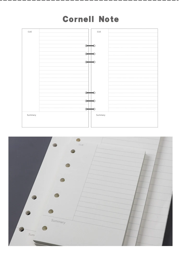 CXZY A5 A6 A7 запасной лист страницы спираль блокнот бумажный планировщик Еженедельный Ежемесячный план точечная сетка пустой эскиз пуля ежедневно