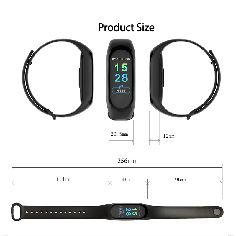 Новый монитор сердечного ритма устройство слежения за кровяным давлением Smartwatch