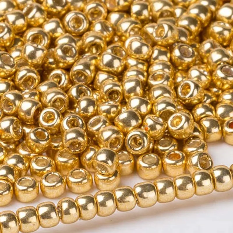 

Taidian Round Metallic TOHO Beads Japan For Beaded Jewelry Making 10grams/lot 11/0 About 1000 Pieces