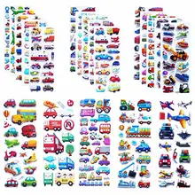 6 Different Sheets 3D sticker Crtoon Traffic Car DIY Stickers Toys PVC Scrapbook for Children Diary Notebook Decoration Gifts 6 Different Sheets 3D sticker Crtoon Traffic Car DIY Stickers Toys PVC Scrapbook for Children Diary Notebook Decoration Gifts