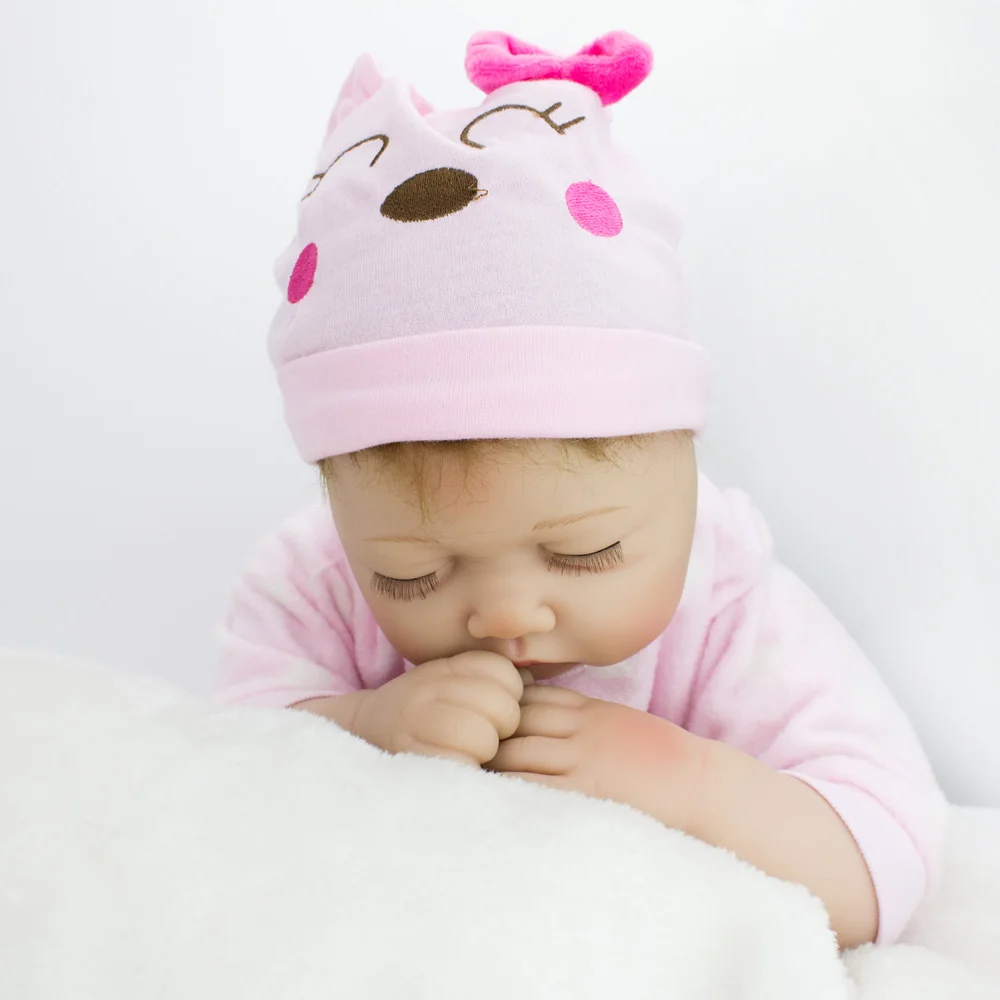 22 дюйма 55 см силиконовые куклы Reborn реалистичные Bebe спящие Младенцы игрушки для
