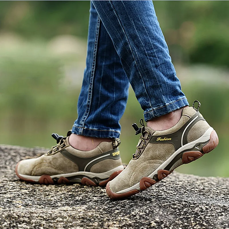 

New Design Outdoor Climbing Sneakers Men Trekking Shoes Hot botas tacticas militares hombres 2018 Waterproof Men Hiking Shoes