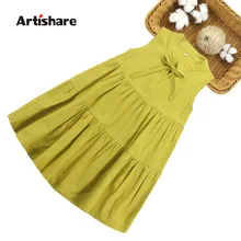 Платье для девочек без рукавов; Vetement; детское летнее праздничное платье для девочек школьная одежда для девочек-подростков 6, 8, 10, 12, 13, 14 лет