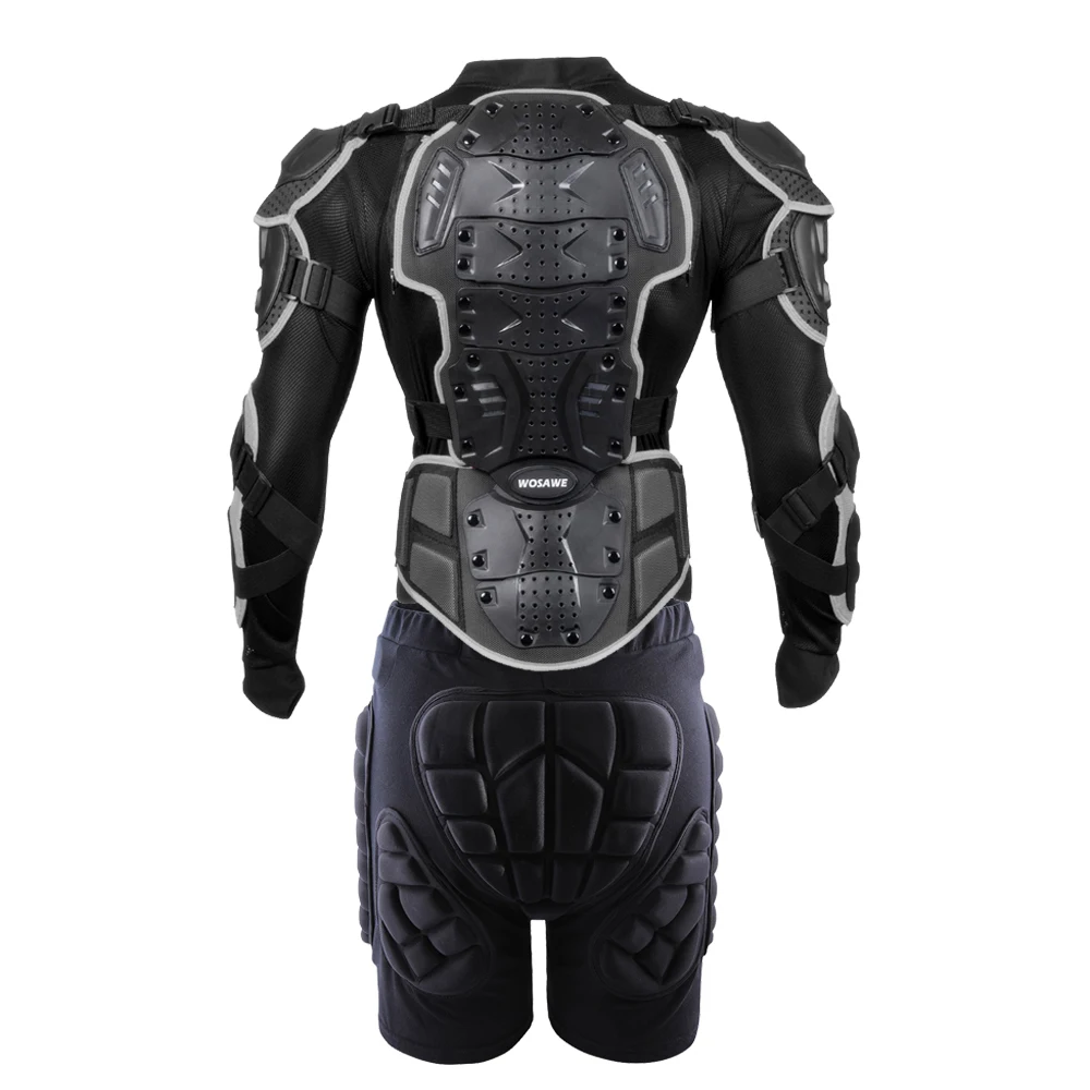 WOSAWE Full Body Protection Jacket Motorcycle Protective Armor Motocross Downhill Racing Chest Back Protector Hip Guard