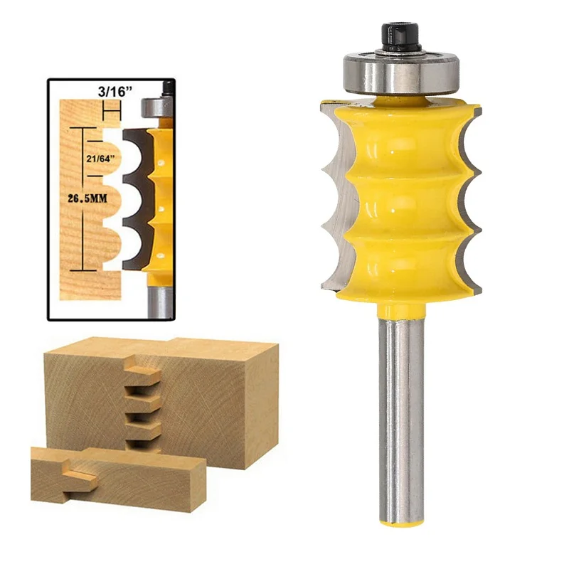 3 канавки фреза Shrank Деревообработка 1/4 фреза отделка гравировка столярные машины