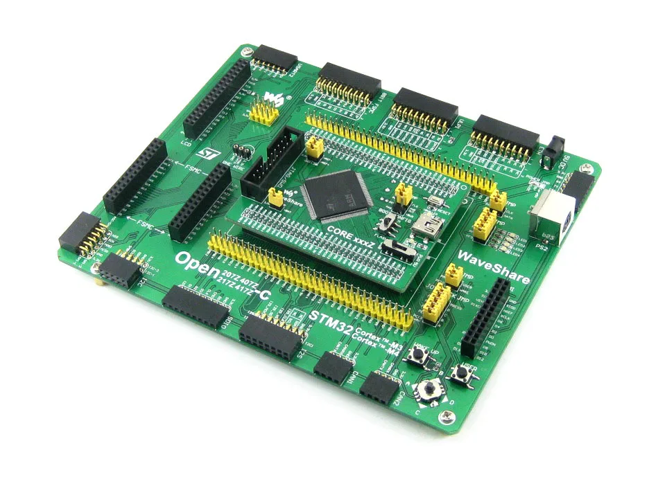 Open407Z-C упаковка A = STM32 плата ARM Cortex-M4 STM32F407ZxT6 MCU STM32 макетная плата+ 3,2 дюймов 320x240 сенсорный ЖК+ 8 модуль комплект