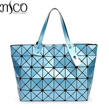 2017 Japan Stil Falten Lucent Prism Rock Tote Handtasche 9 Farben Luxus Holographische Laser Frauen Shopper Bao Umhängetaschen