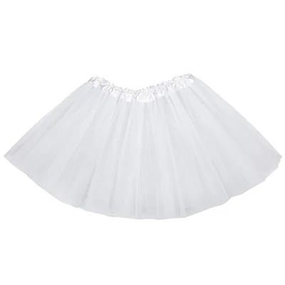 Fashion Sweet Girls Skirt Net Yarn Mini Tutu Skirt Dance Wear Princess Ball Gown Skirt 7 Colors - Цвет: White