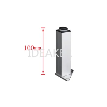 

1PCS 100mm Adjustable Aluminum Alloy Silver Legs Square Furniture Legs Cabinet Sofa Feet