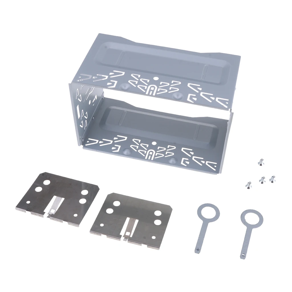 

Universal Car Stereo Audio Refitting ISO 2 Din Installation Metal Cage Mount Bracket Sleeve DVD Player Frame Mounting Plate