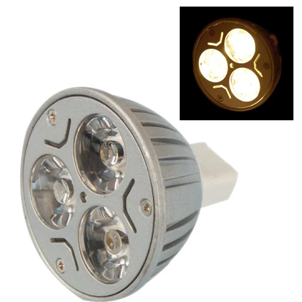 

3*1W MR16 GU5.3 LED Light Bulb 3W 12V - Warm White