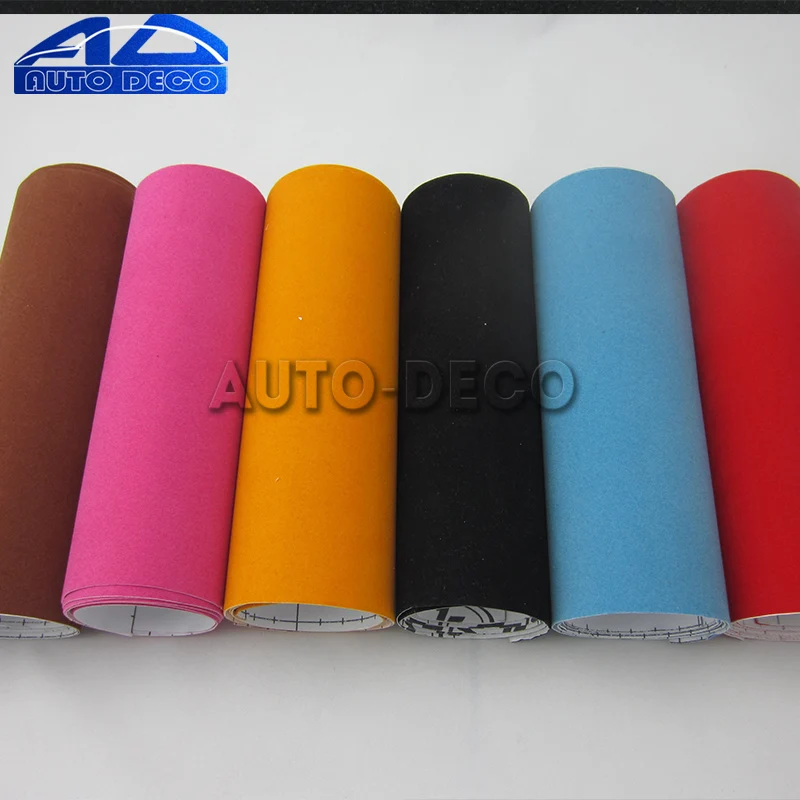  Velvet Fabric Car Wrapping Vinyl Film Adhesive Suede Vinyl Wrap With Air Bubble Free Good Quality F