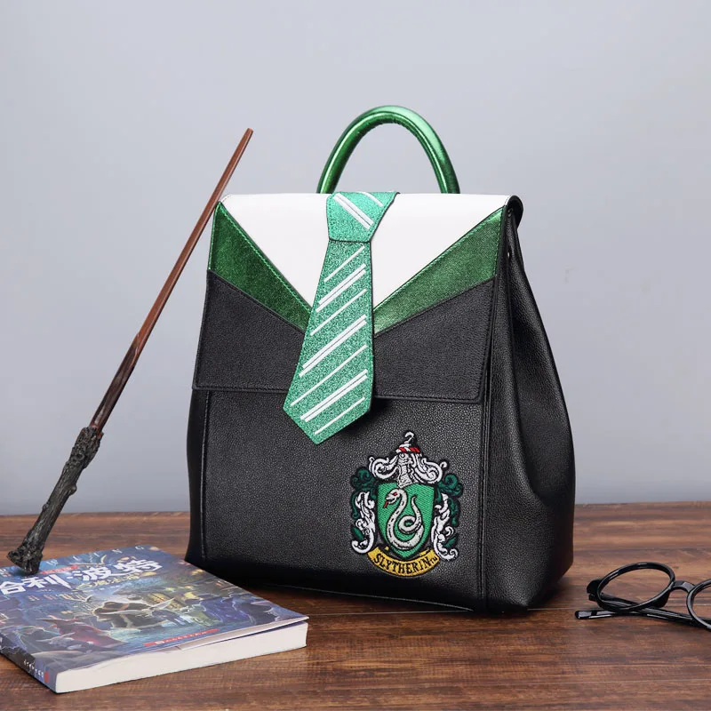 Магический Хогвартс Ravenclaw Слизерин Гриффиндор мальчик Девочка студенческая школьная сумка подростковые школьные сумки холщовый женский рюкзак мужской рюкзак