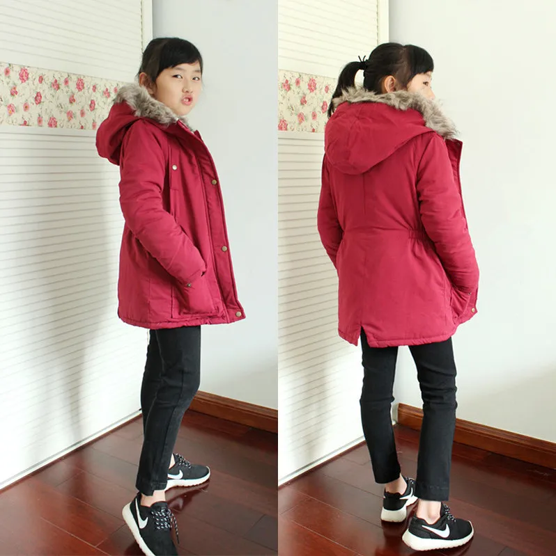 Осенне-зимняя стеганая куртка для девочек, зимнее пальто/парка, детское зимнее ветрозащитное и Водоотталкивающее пальто, размеры от 3 до 12 А
