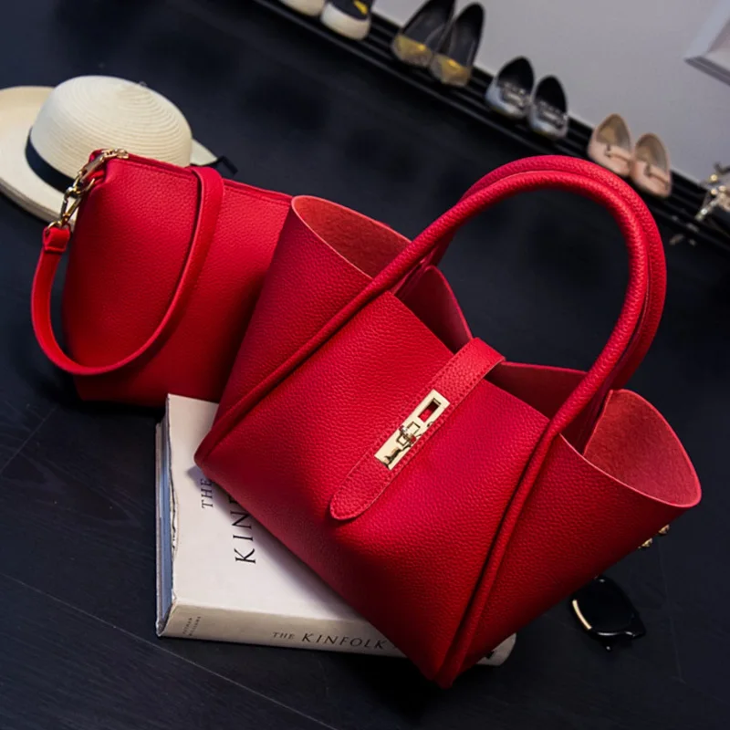 

Fashion Women PU Leather Smiley Trapeze Bag Girls Design Composite Bag Messenger Shoulder Bags Bucket Bag Casual Tote Handbag