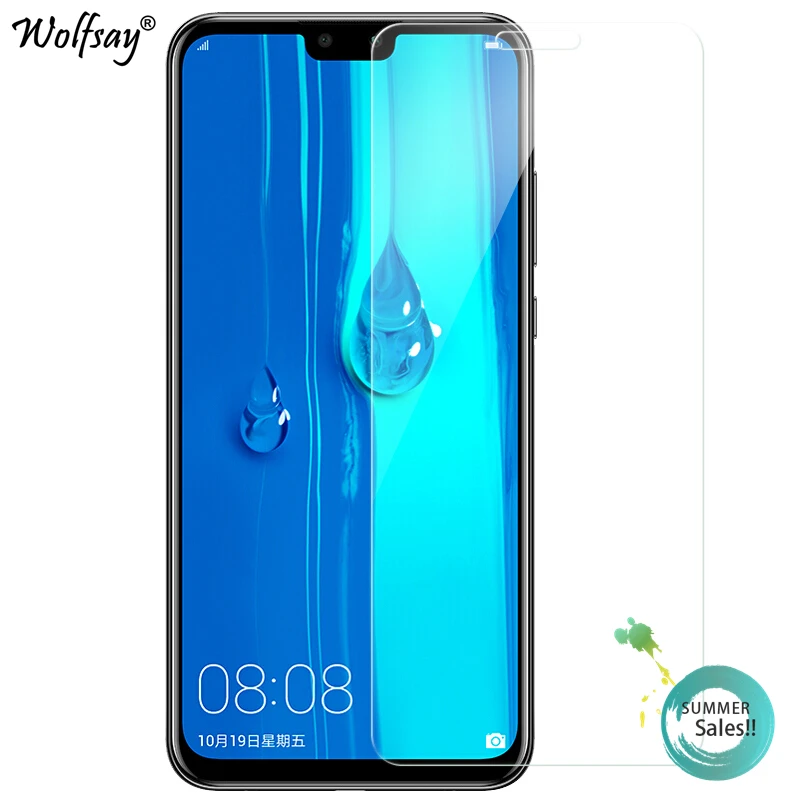 Wolfsay 2PCS Glass Huawei Y9 2019 Screen Protector Tempered For Protective Film | Мобильные телефоны и аксессуары
