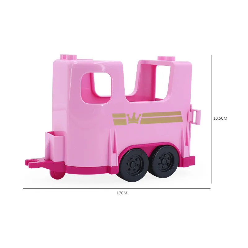 Big SIze Building Blocks Accessory City Bus Truck Aircraft Transport Fire Truck Brick Model Compatible Duploe Toys for children (30)