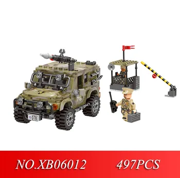 

XINGBAO 06012 Genuine 497Pcs Military Series The Ryan Car Set Building Blocks Bricks Toys Educational Funny Christmas Boy Gifts