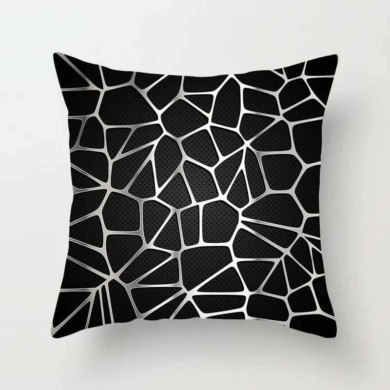 Black White Geometric Nordic Pillowcase Sofa Car Waist Throw Pillow Cushion Cover Case Home Decorative Pillow Covers 10 Color - Цвет: Model H