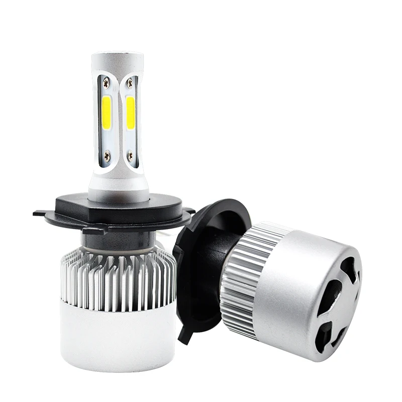 Taitian 2 шт. COB 72 Вт 8000LM 6500 К 12 В H7 turbo светодиодные фары H11 Canbus LED H4 авто h1 H3 H13 H27 880 9005 9006 9007 9012 5202