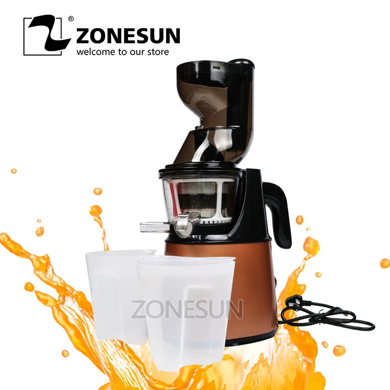 ZONESUN 2nd Generation Slow Juicer Fruit Vegetable Citrus Low Speed Juice Extractor ZONESUN 2nd Generation Slow Juicer Fruit Vegetable Citrus Low Speed Juice Extractor