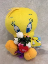 Looney Tunes Tweety Plush Toys The Yellow Bird Plush Doll Kids Love Toy High Quality 25cm