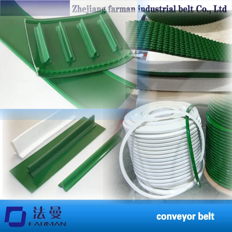 

Green Industrial Anti-static Pvc Conveyor Belt With Guide Strip
