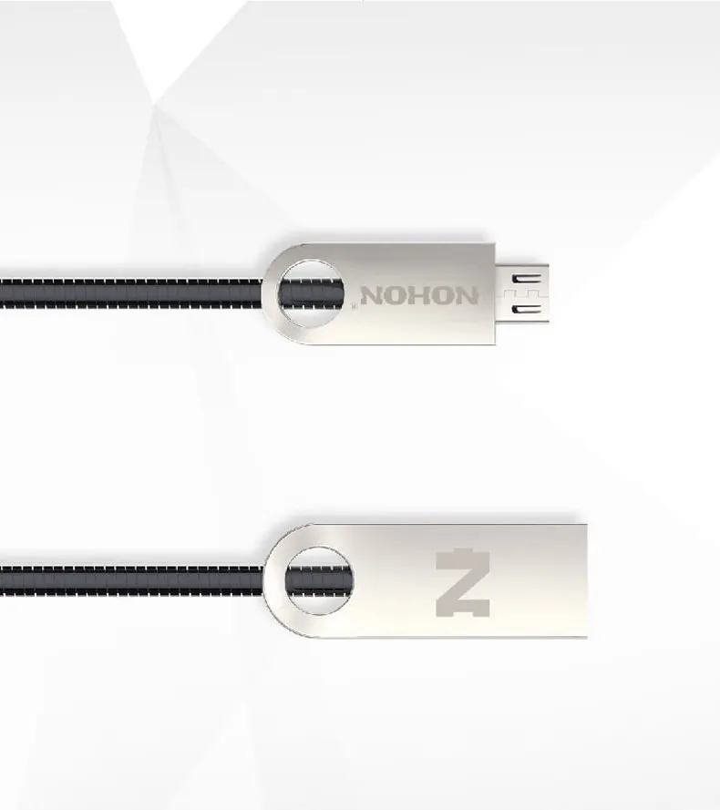 NOHON Micro USB кабель Быстрая зарядка для samsung Xiaomi Huawei HTC Android мобильный телефон цинк металл кабель синхронизации данных зарядный кабель