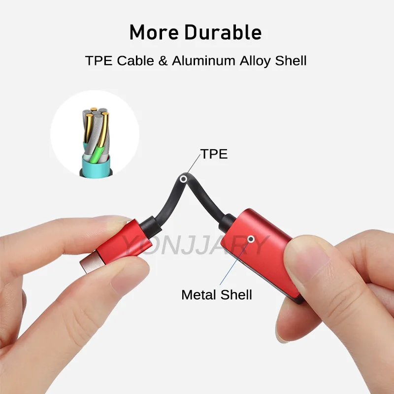 Переходник 2 в 1 с USB Type C папа на 3 5 мм AUX для наушников адаптер Huawei Mate 20 P30 Pro