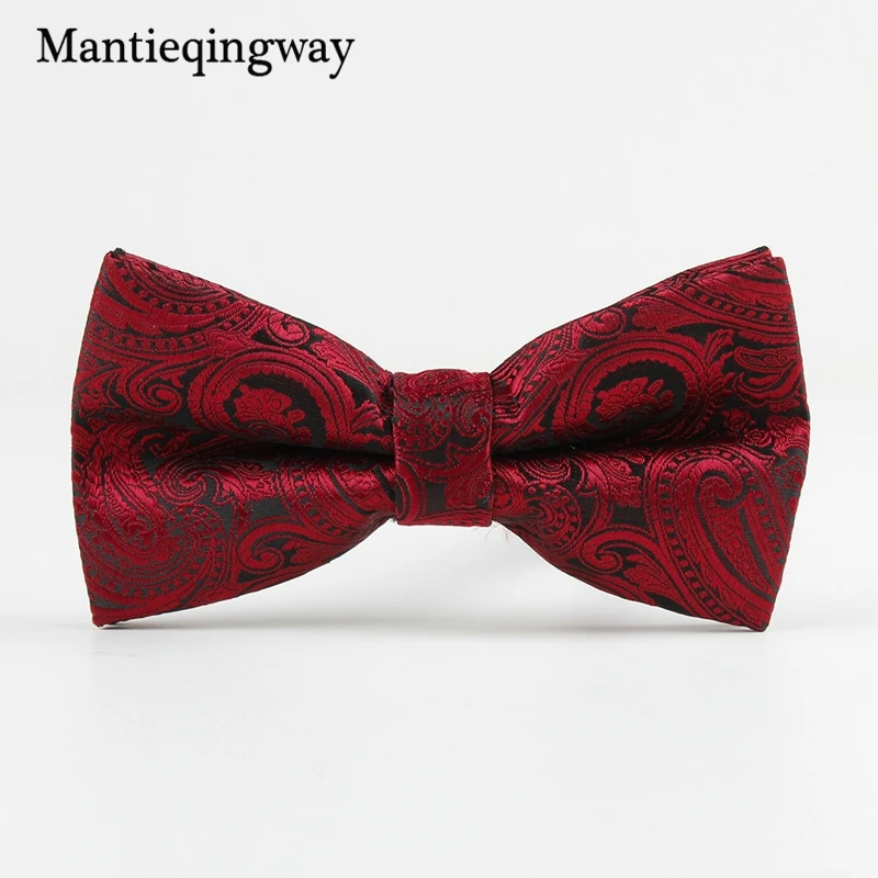 Mantieqingway для мужчин цветочный галстук бабочка с принтом нашейные аксессуары Шея