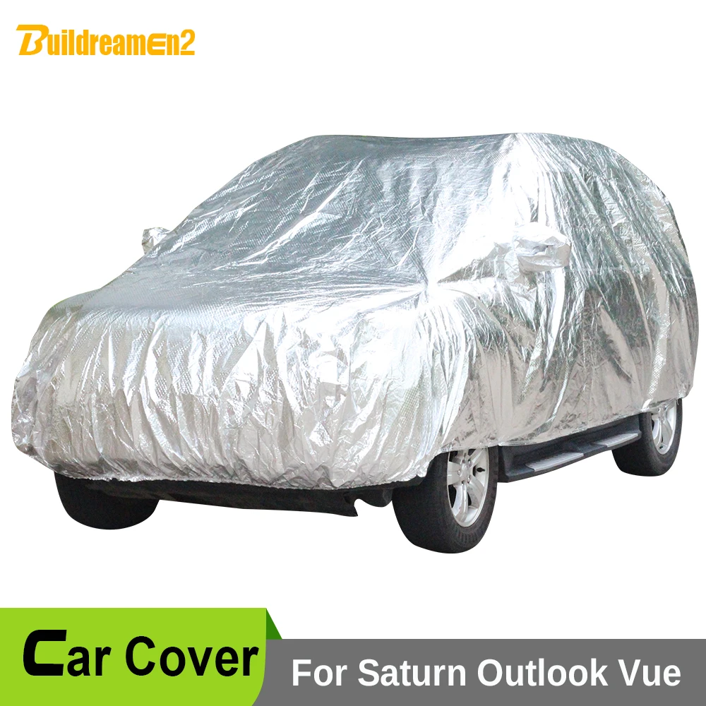 

Buildreamen2 Waterproof Car Cover Thicken Cotton Sun Shade Sun Rain Snow Hail Scratch Protection Covers For Saturn Outlook Vue