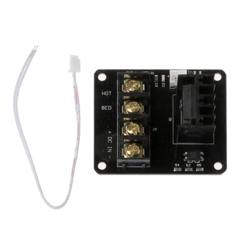 3D Printer Heated Bed Power Module Hotbed MOSFET Expansion Module Inc 2pin Lead With Cable for Anet A8 A6 A2 Ramps 1.4