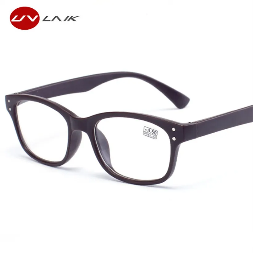 UVLAIK очки для чтения Для женщин Для мужчин сверхлегкий смолы линзы пожилых TR90 пресбиопические очки диоптрий 1,0 1,5 2,0 2,5 3,0 3,5 4,0
