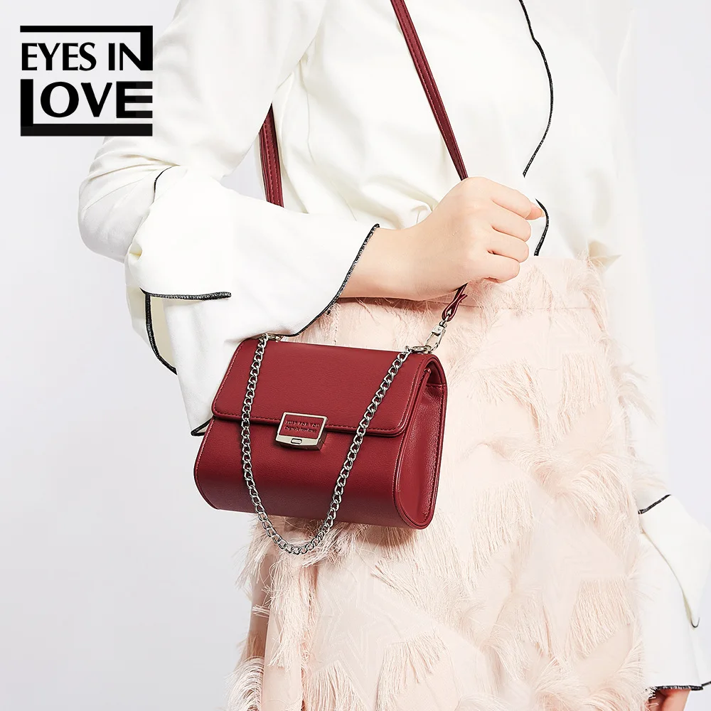 

Women Bag Chain Wristlet Women Clutch Bag PU Leather Chain Shoulder Bag Integrated Party Bags Small Satchel Mystic Messenger