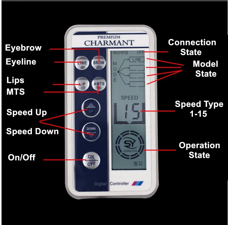 Permanent Makeup Machine Kit For Eyebrow Tattoo Lip eyeliner MTS Microblading Pen Micro Needle Therapy Set Eye Make up Beauty Care Devices (6)