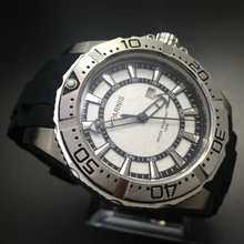 Fashion 45mm Parnis Stainless Steel Case Water Resistant 100M Men s Quartz Watch White Dial